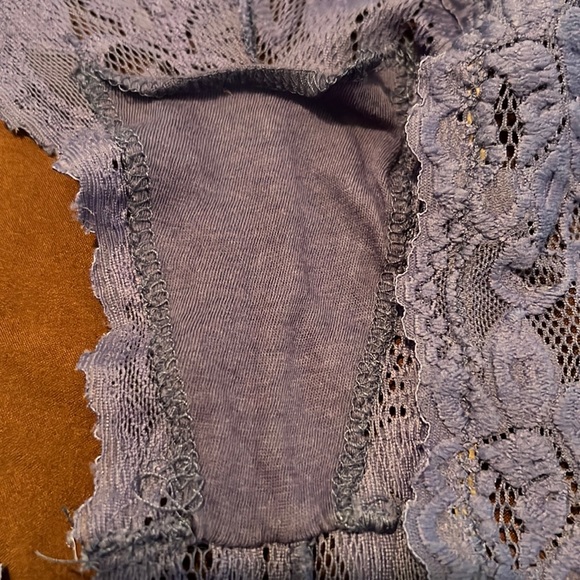 Purple lacy booty shorts by Fredericks of Hollywood - Picture 3 of 5